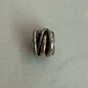 Pandora Charm- Two Tone Cluster